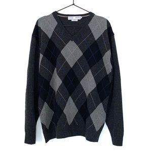 Luigi Baldo Cashmere Silk Blend V-Neck Sweater